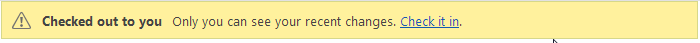 Figure 1: SharePoint 2013 status bar content that is added by the Ribbon.